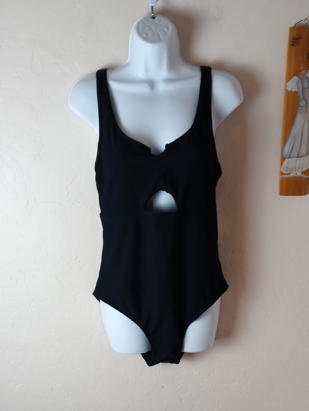 NWT Charmo Black Cutout One-Piece Swimsuit